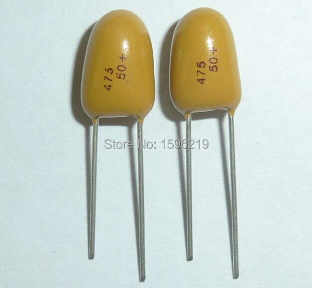 10pcs Tantalum capacitor 4.7uF 50V 475 Brand New 50V4.7uF DIP Radial