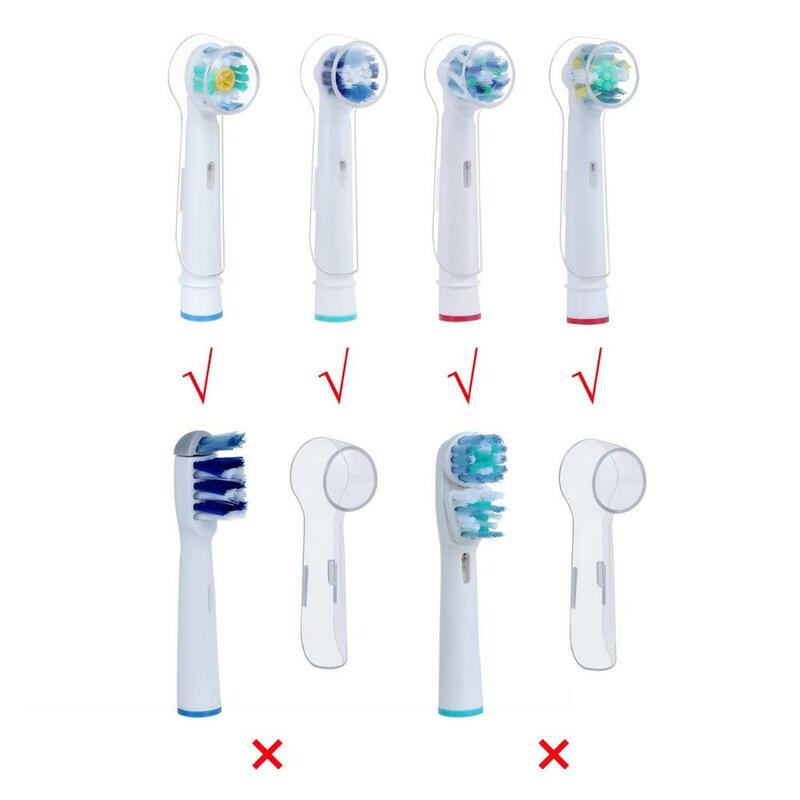 Cubierta de protección de cabezal de cepillo de dientes eléctrico Oral B, 2, 4 y 6 piezas, cubiertas protectoras higiénicas