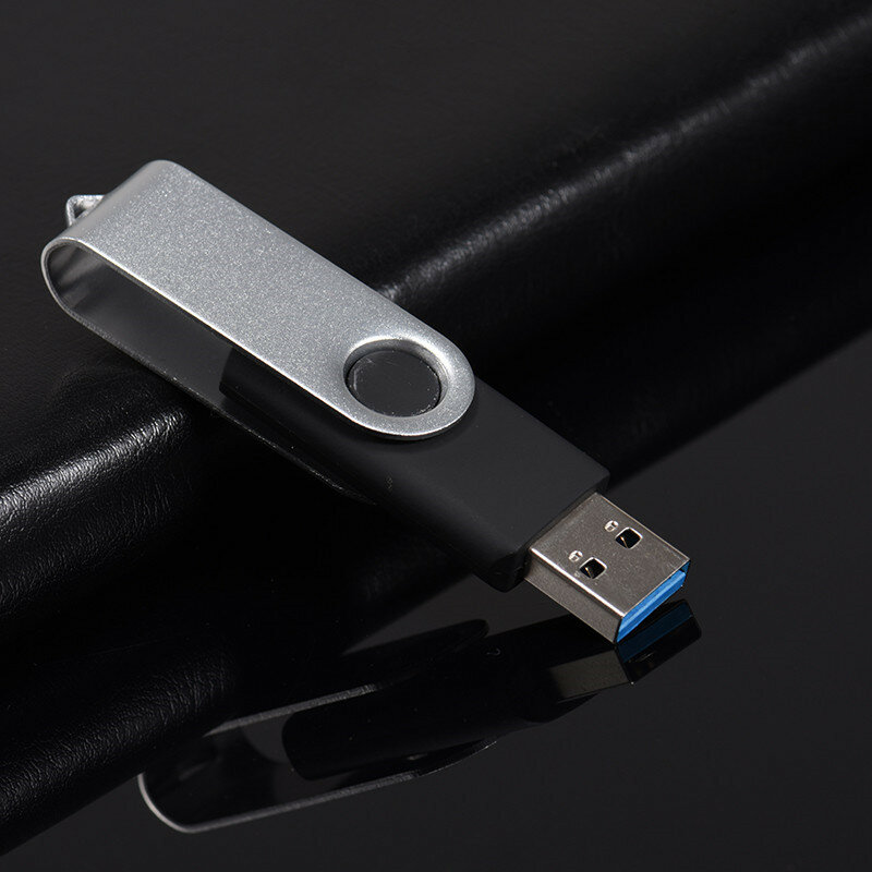 Clé USB 2.0 pivotante en métal, support à mémoire de 4gb 8GB 16GB 32GB 64GB, lecteur Flash, disque U, cadeau