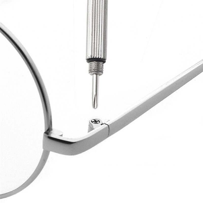 Obeng Kacamata Mini Kacamata Hitam Penjaga Rumah Gantungan Kunci Cincin Lurus Obeng Silang Alat Perbaikan Jam Tangan Telepon 1 Buah