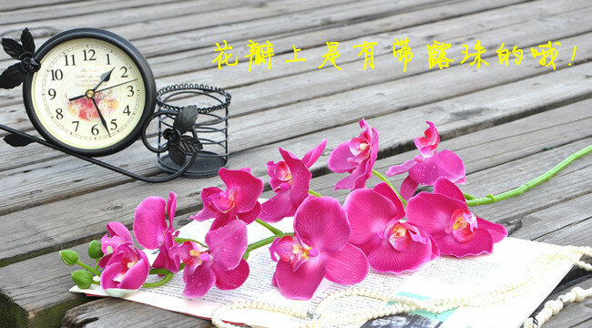 Prese di fabbrica] con la fabbrica di fiori di simulazione di fiori artificiali di dew Phalaenopsis aperta con l'inaugurazione della casa di nozze