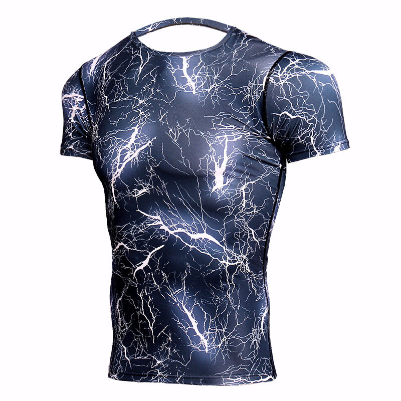 men's cool sports camouflage quick-drying clothes basketball running  Short-sleeved t-shirt