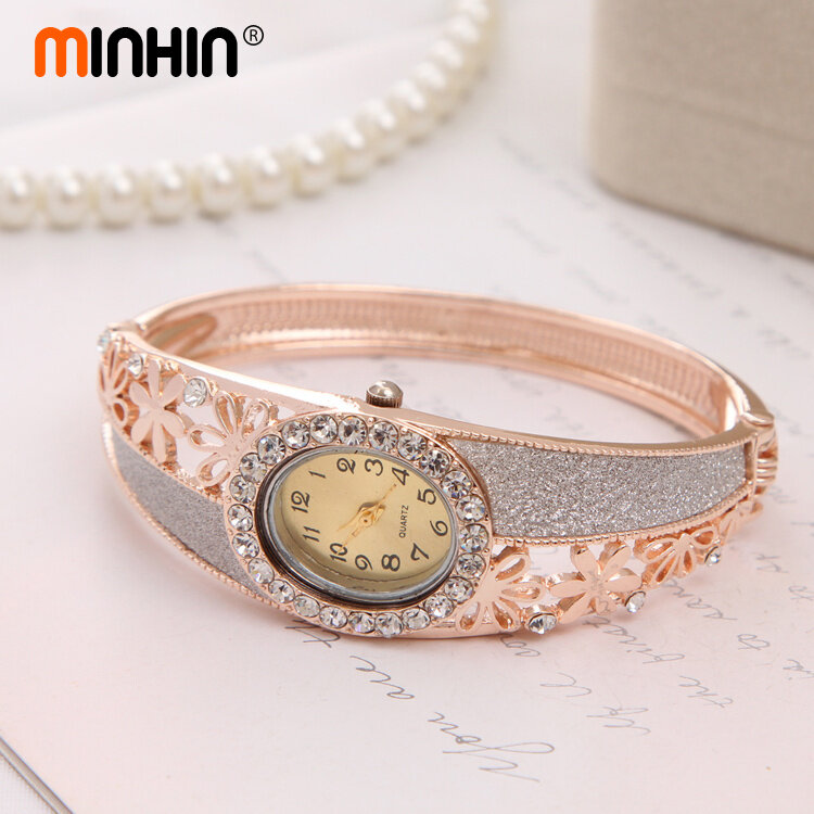 MINHIN Charm zegarek kwarcowy sukienka bransoletka zegarki damskie zegarek zegarki damskie zegarki na rękę pozłacane zegarki