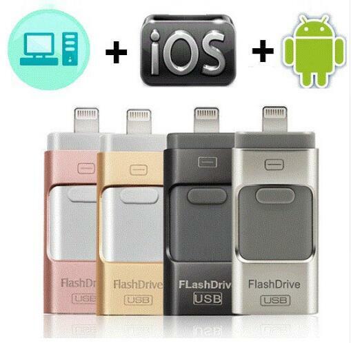 2023 USB 3.0 Flash Drive per iPhone/ipad OTG Pen Drive HD Memory Stick 32GB 64GB 128GB 256GB Pendrive