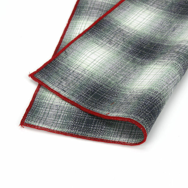 Brand High Quality Hankerchief Scarves Plaid Business Suit Hankies 100% Cotton Casual Men's Stripe Pocket Square Handkerchiefs