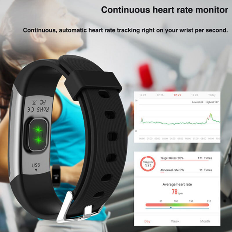 Wearpai Mulheres Relógio Inteligente Homens Real-tempo de Sono Monitor de Freqüência Cardíaca Pedômetro rastreador De Fitness Homens Esporte Relógios Para Android IOS