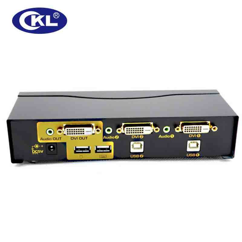 2017 DVI CKL 2 Port USB KVM Beralih 2 in 1 out Switcher untuk Keyboard Mouse dengan Audio Video Sepenuhnya Mendukung HDCP DVI CKL-92D
