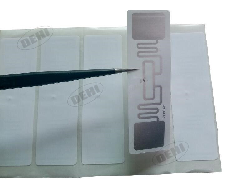 100pcs ISO 18000-6C 915MHz UHF RFID Tag AZ 9662 H3 Chip Passive RFID UHF Sticker Label Size: 73*23mm Read Range 6m-8m