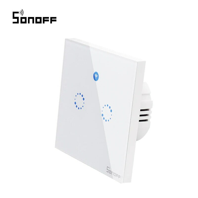 Интеллектуальный выключатель света Sonoff T1 EU/US/UK переключатель Wi-Fi, "Умный" настенный wi-fi-выключатель Wifi сенсорный выключатель света переключа...