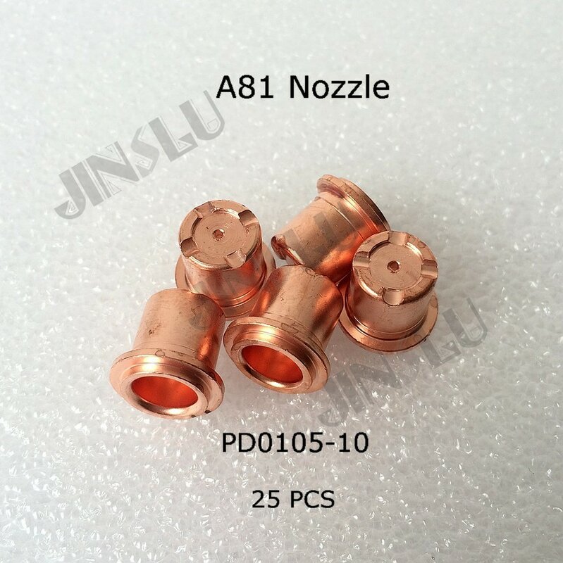 A81 Nozzle PD0105-10 1.0mm 25 pcs After Market Air Plasma Cutting Torch Consumables  SALE1