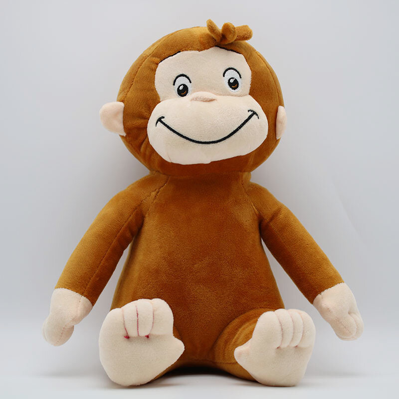 Adorables jouets en forme de singe en peluche, George Kawaii, pour enfants, 30cm