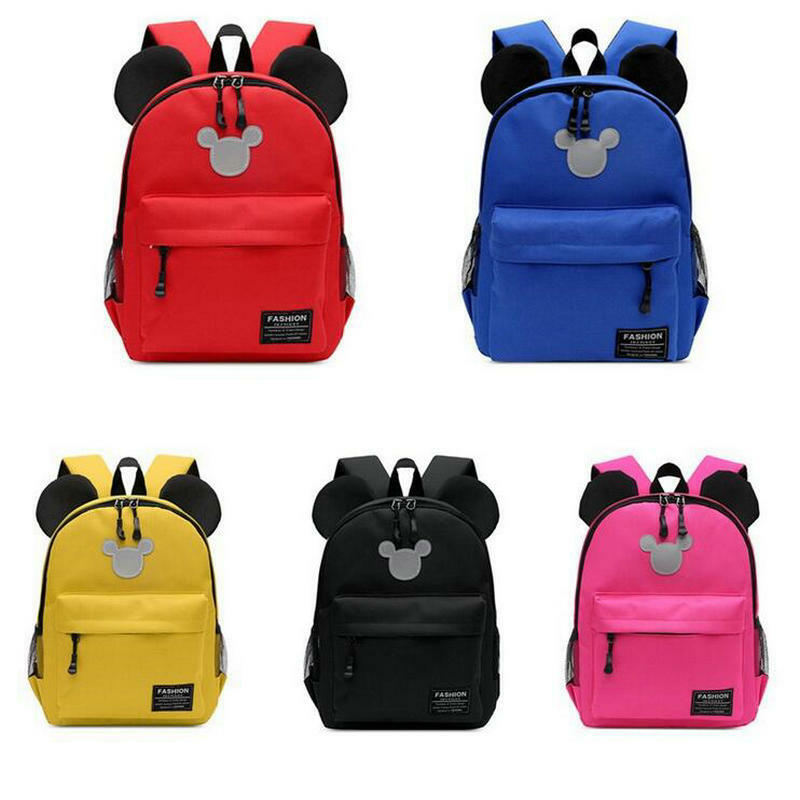 Мультяшный портфель для детского сада, детский рюкзак с Микки Маусом, милый наплечный рюкзак для мальчиков, рюкзак для девочек 3-6 лет