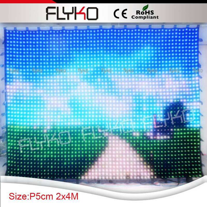 event decorating materials velvet cloth led stage backdrop curtain