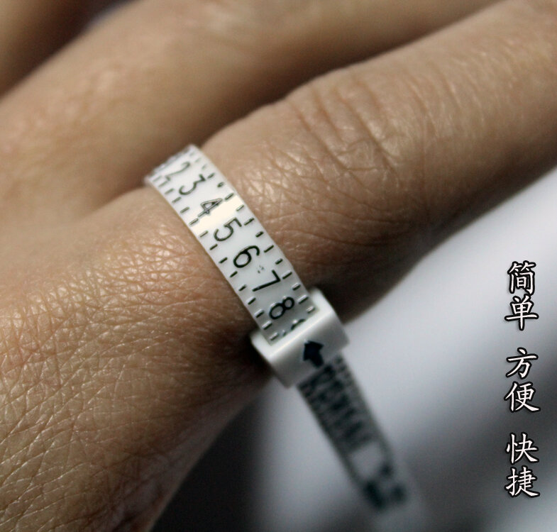 Браслет Sizer пластиковый браслет измерительный инструмент кольцо Sizer измеритель пальца для обручального кольца оригинальный тестер