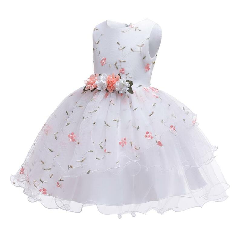 2019 New Christmas Princess Girls Party Dresses for party baby fashion Pink Tutu dress Girls Wedding Dress kids dress