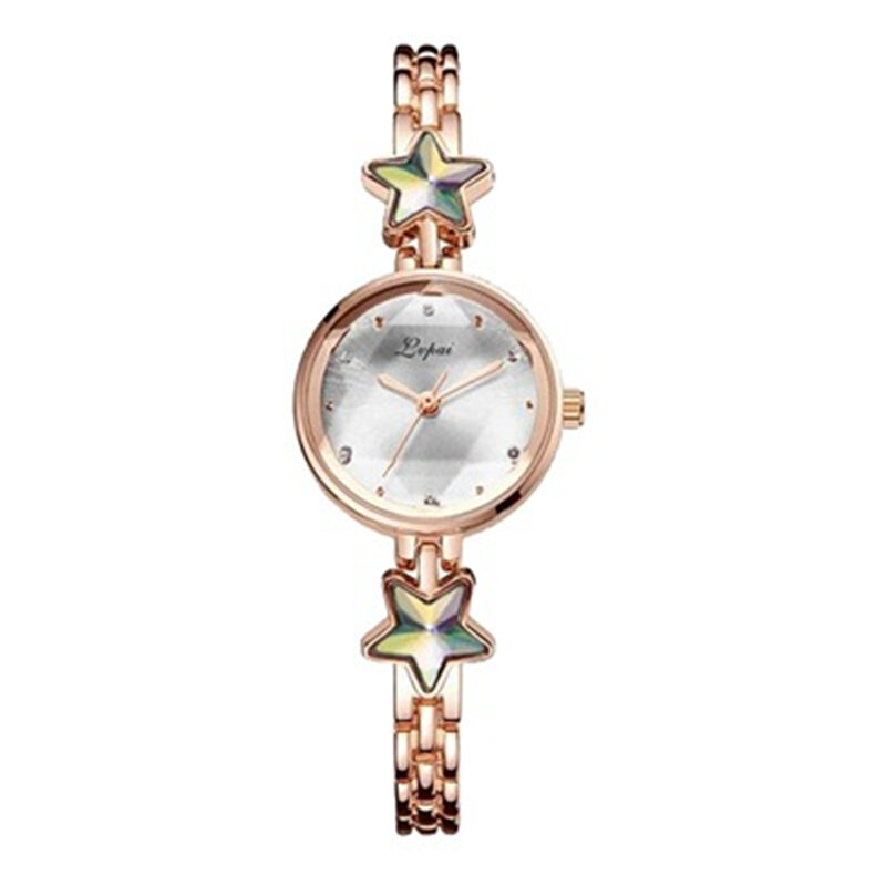 Reloj de pulsera de plata fino de lujo de aleación de cristal relojes de pulsera de mujer de marca de moda para hombre reloj de cuarzo Dropshiping