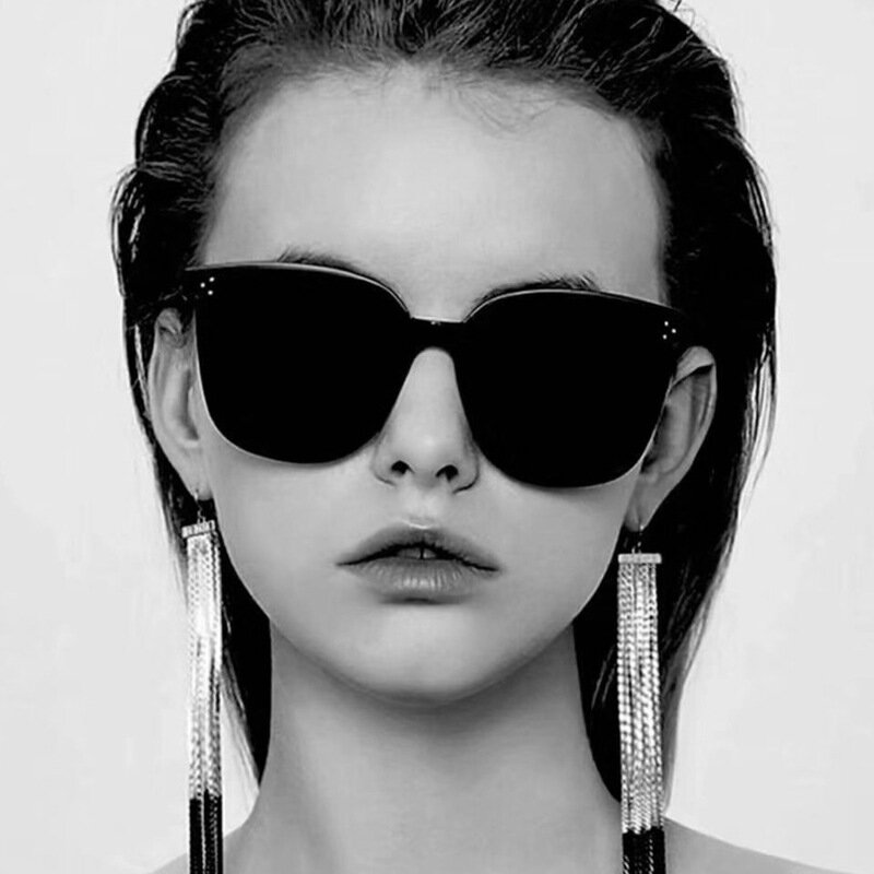 Acetate Sunglasses Unisex New Fashion  Squared Mirror Korean Sun Glasses for Women  Eyewear