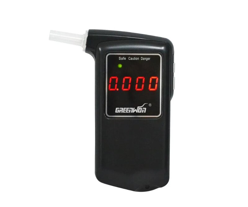GREENWON-디지털 호흡 알코올 테스터 LCD 음주 측정기 주차 감지기, 백라이트 운전 필수 AT858S 자동차 가제트