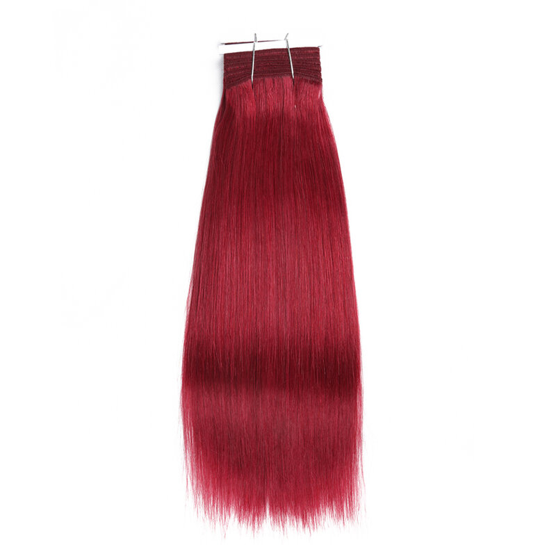 Rebecca-Pacotes de cabelo humano retos, cabelo duplo desenhado, Remy Yaki brasileiro, marrom balayage, 613 cores de piano vermelho loiro, 113g, 1 pc
