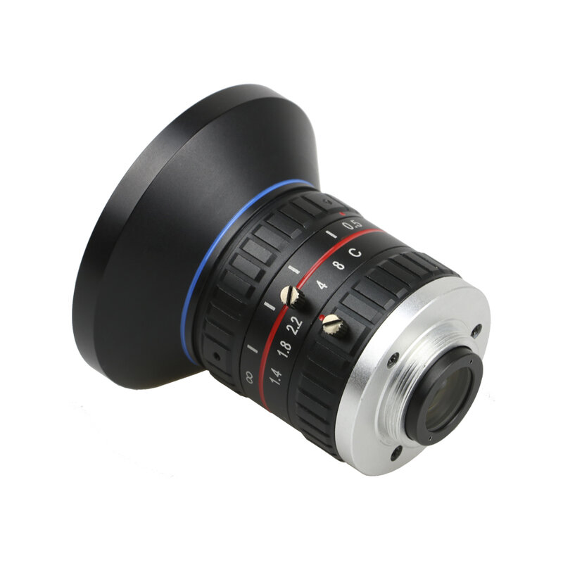 1 Inci 8MP Yang 4K Lensa 8 Mm Besar Sudut Starlight F1.4 C Mount untuk Polisi Elektronik atau Lalu Lintas kamera