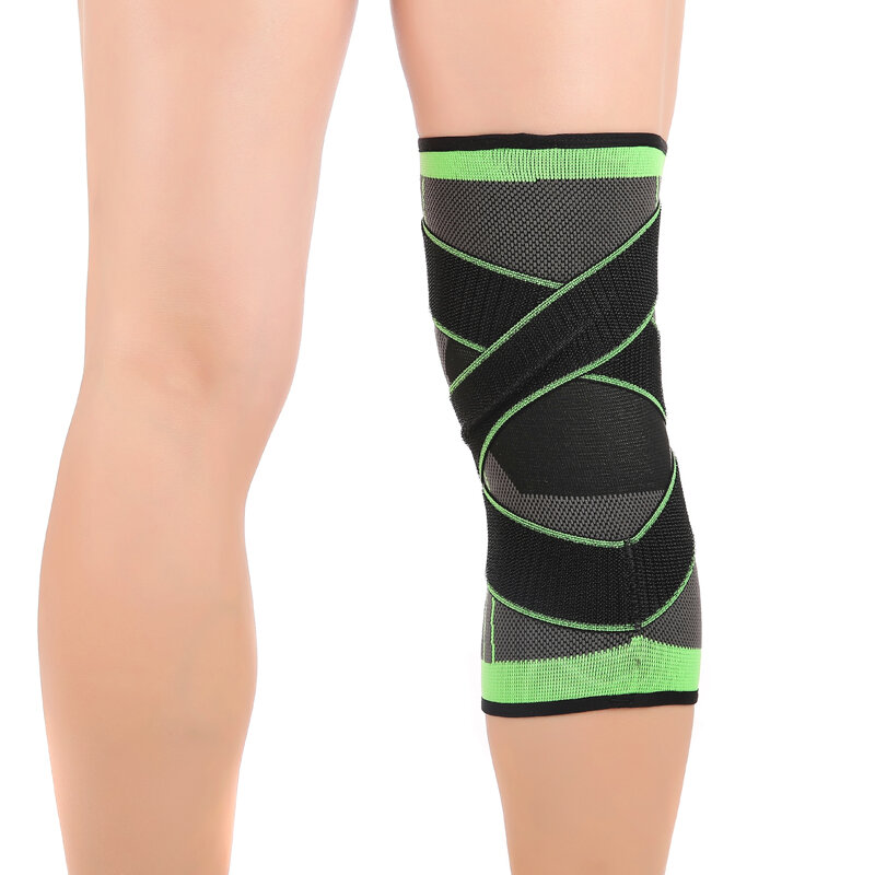3D tejido de presurización de la rodilla ayuda de la rodilla brace baloncesto tenis senderismo ciclismo profesional deportes rodillera protectora