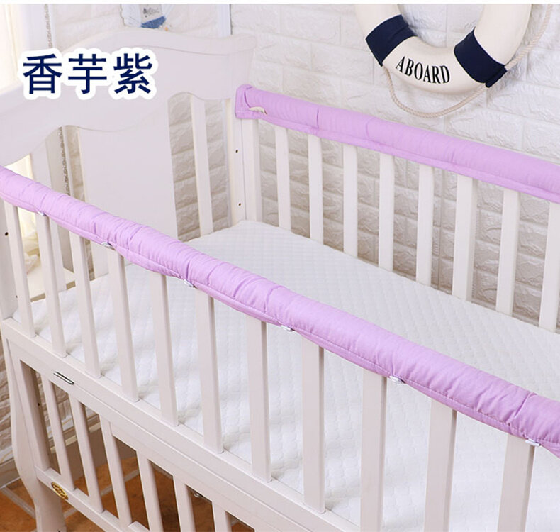 Kapas Tebal Bayi Crib Bed Guardrails' Pelindung 1 Pasang Crib Bumper Strip untuk Bayi Yang Baru Lahir Perlindungan Keselamatan Bumper 5 Ukuran