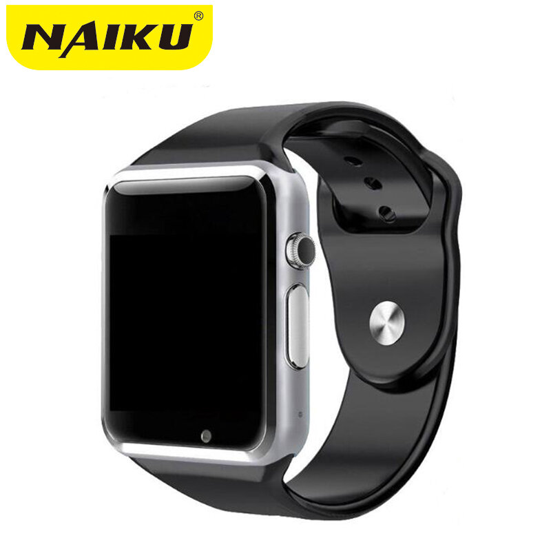 NAIKU A1 montre intelligente avec passomètre caméra carte SIM appel Smartwatch pour Xiaomi Huawei HTC téléphone Android mieux que Y1 DZ09