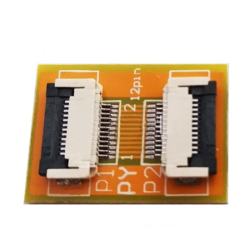 Papan ekstensi FFC FPC 12P kabel datar fleksibel, papan PCB adaptor solder konektor 0.5mm 2 buah