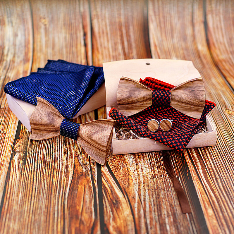 男性用3d木製蝶ネクタイ,高品質,ゼブラスタイル,手作り