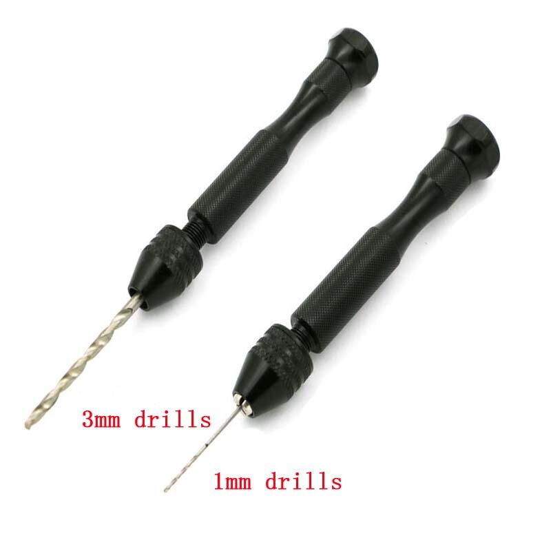 JIGONG  Mini Micro Drill Manual Hand Drill For Beads Pearls Jewellery Watch Repair Tools High Speed Steel Twist Drills Rotary