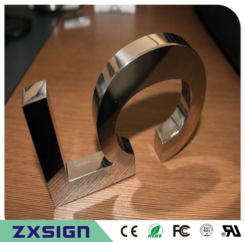Factory Outlet Outdoor 18Cm High Stainless Steel House Number, 7 Inci High Metal Home Digital, Doorplate Figure