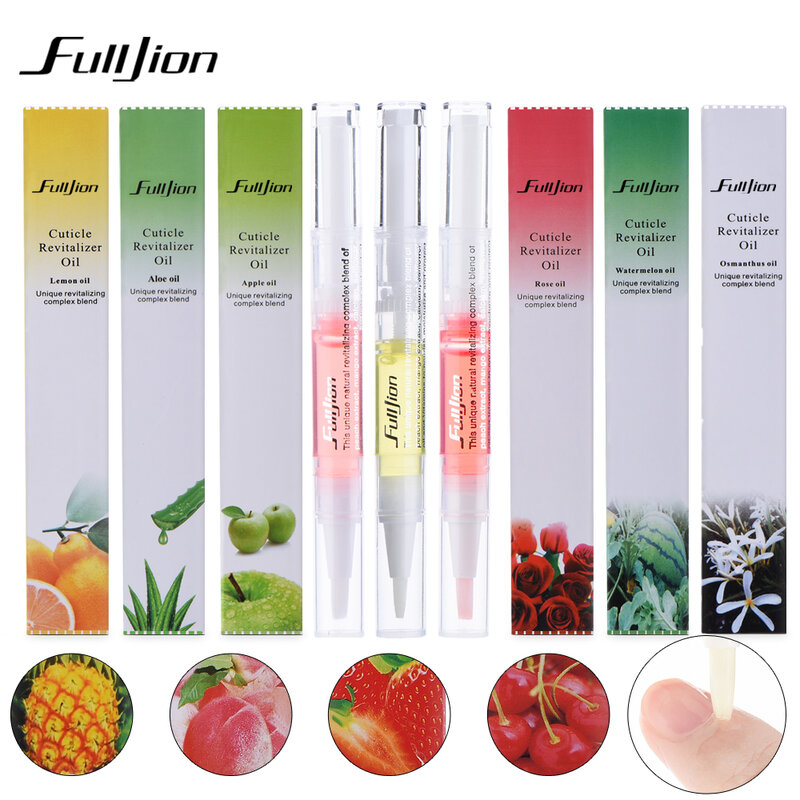Fulljion 1Pcs Cuticle Revitalizer Oil New Cuticle Care Nail Oil Art Treatment Manicure Pen Tool Fruit Fragrance For Nail Polish
