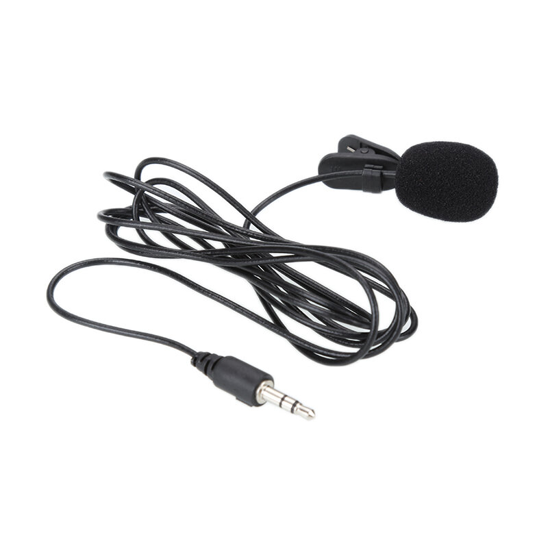 2019 nuevo Mini Lavalier Mic 3,5mm Jack Tie Clip micrófonos teléfono inteligente grabación PC Clip-on Lapel para hablar voz