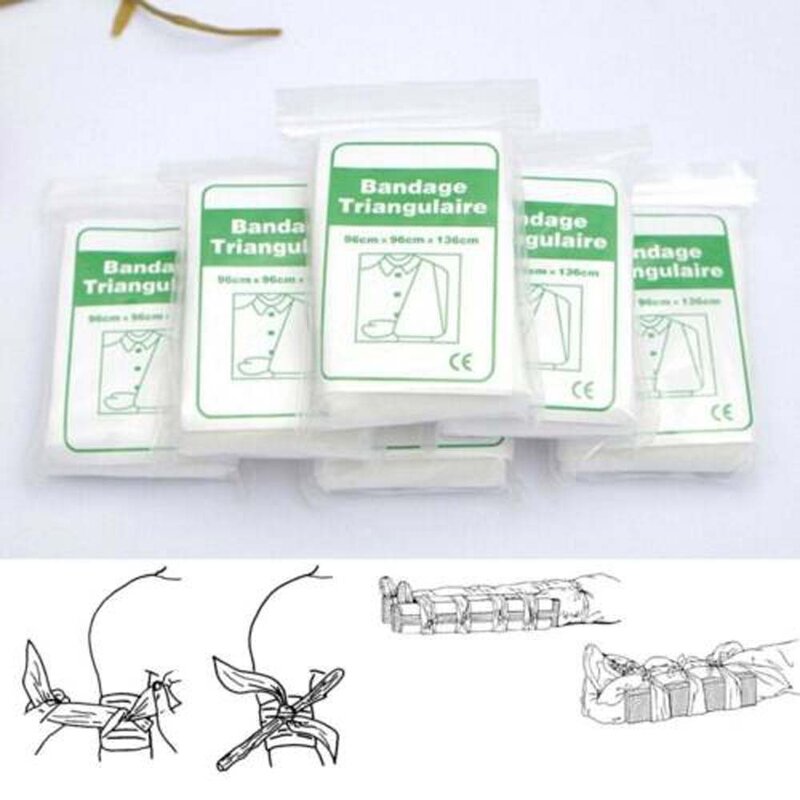 1pcs Medical Bandage Triangular First aid bandage Fracture Fixation Emergency First Aid Kit Camping Accessories