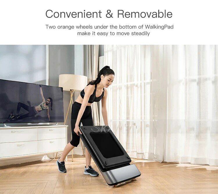 2020 xiaomi mijia walkingpad a1 versão de liga inteligente app controle dobrável almofada de caminhada mini ultra-fino andar máquina de fitness
