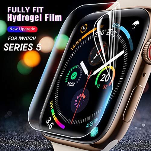 Folia zabezpieczająca ekran do zegarka Apple Watch 5 44mm 40mm seria 4 3 2 1 HD wyczyść osłona z tpu miękkie folia do Apple Watch 42mm 38mm