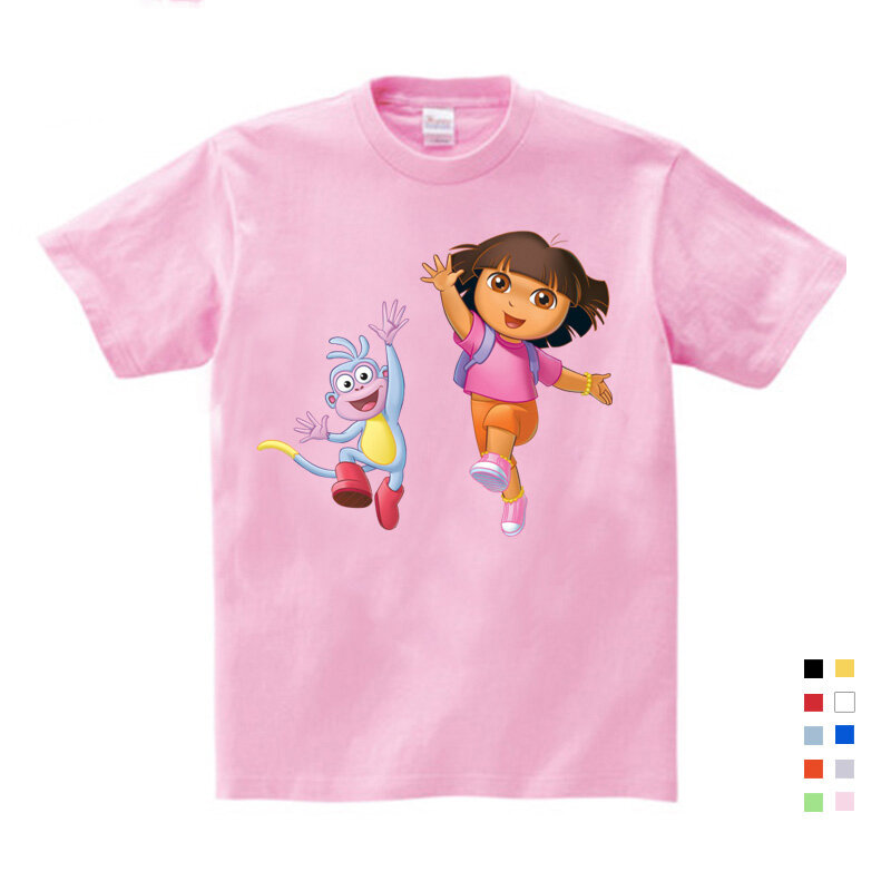 T-shirt pour Les Filles Enfants T-shirt Nouveau Douce Belle Style T-shirt bébé Dessin Animé Mignon T-shirts petite Fille vêtements D'été Tops