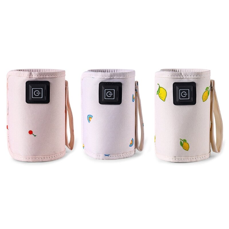 Chauffe-biberon Portable USB pour bébé, sac de voyage, chauffe-lait pour nourrissons, couvercle chaud D08C