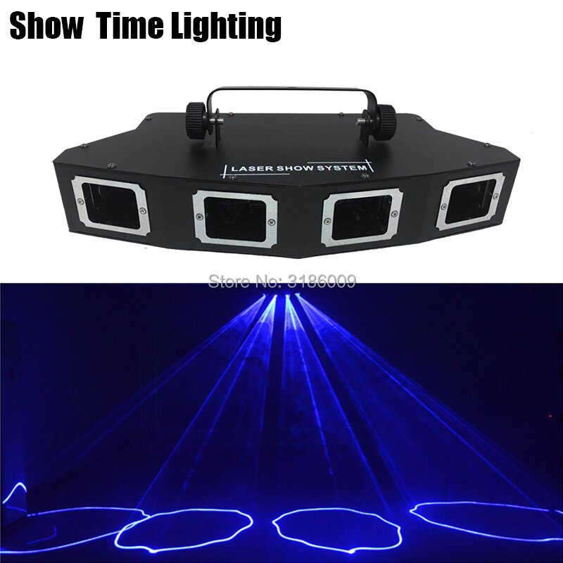 Show Time 4Lens Sector DJ Laser RGB 3IN1 Full Color Laser Beam Line Scanne Disco Lazer Good Use For Home Party KTV Night CLub
