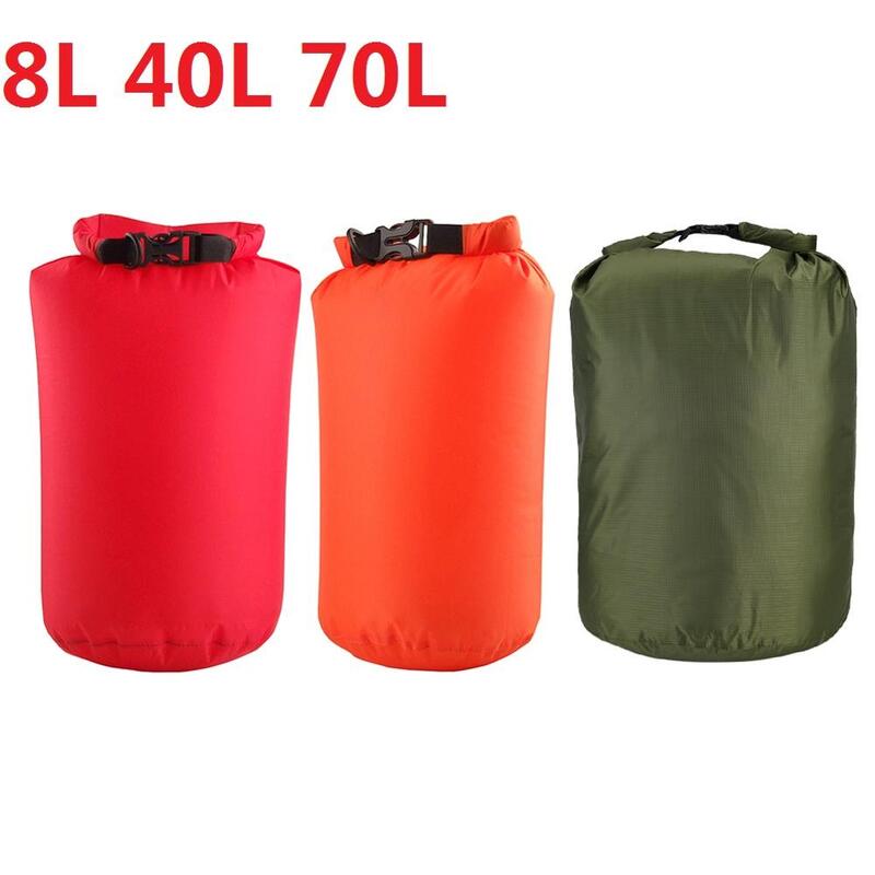 8L/40L/70L na świeżym powietrzu worek wodoszczelny Dry Bag plecak torba pływająca wiadro, rzeka, Trekking, spływ kajakowy ubrania podróżne pudełko do przechowywania