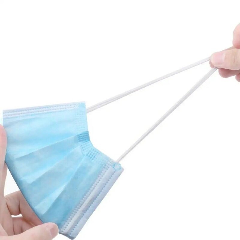 Disposable Surgical Mask Earloop Bule Mouth Mask 3 Layers Meltblown Non-Woven Breathable Medical Face Masks