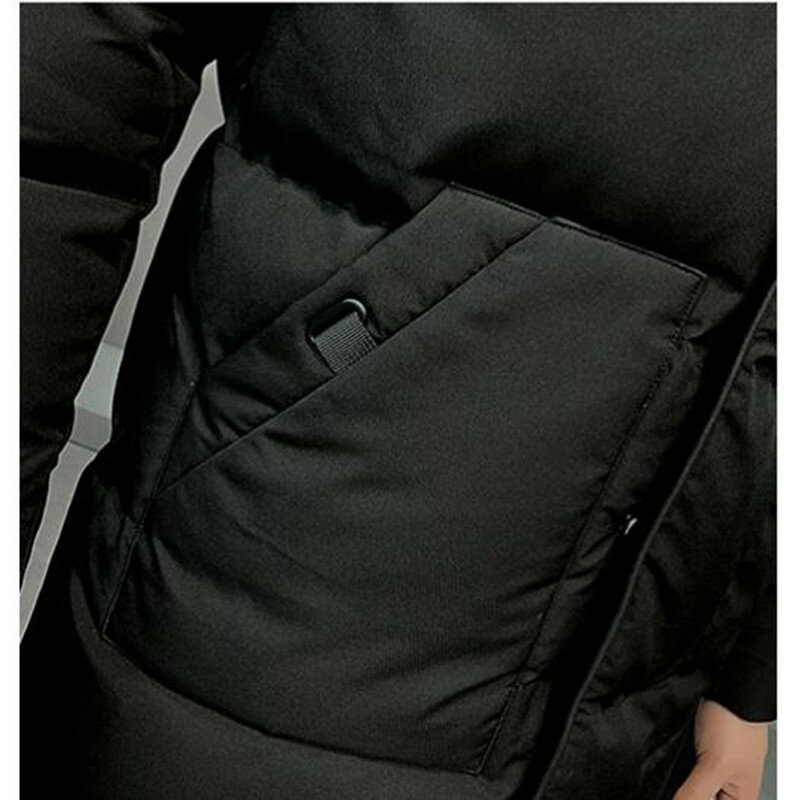 브랜드 의류 겨울 남성 자켓 코트 두꺼운 후드 맨 파커 캐주얼 롱 자켓 코트 남성 의류 대형 남성 자켓