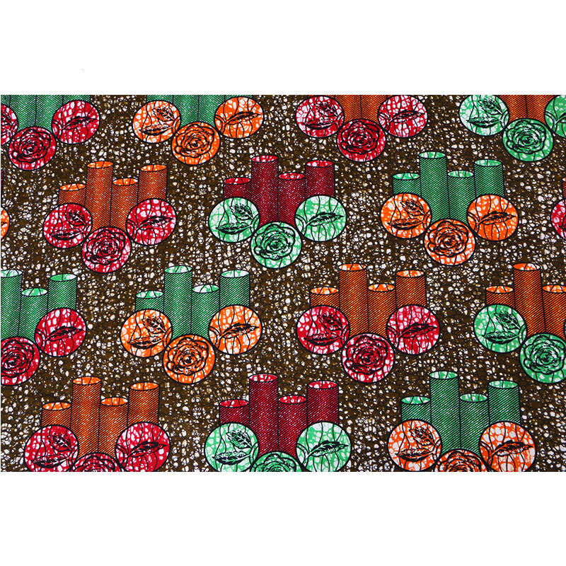 Latest African Wax Fabric High Quality 100% Cotton Print Fabric Wax Java 6Yards\set