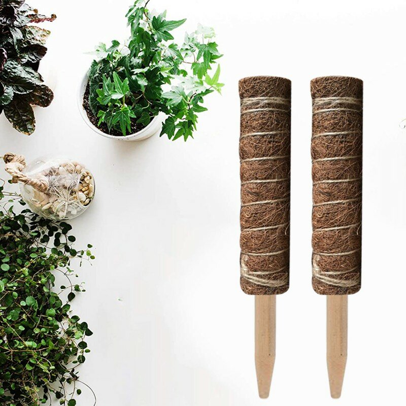 1PC Coir Moss Totem Pole Coir Moss Stick For Creepers Plant Support Extension Climbing Indoor Garden Plants 50/60CM