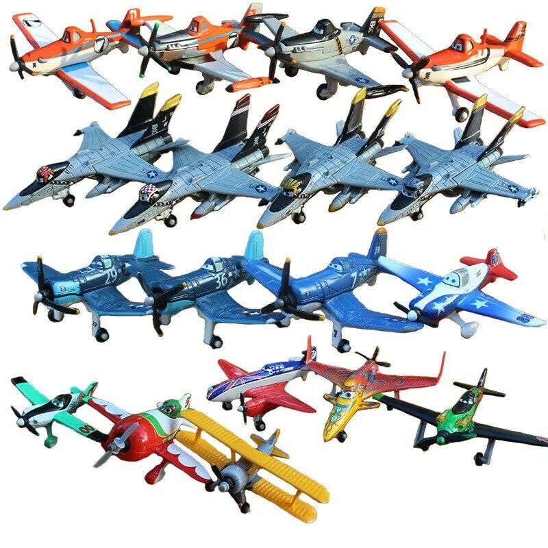 Disney Pixar aircraft Cars 2 No.5 puntone polveroso Jetstream 1:55 aeroplano lega di metallo modellino aereo giocattolo per ragazzi regalo di natale