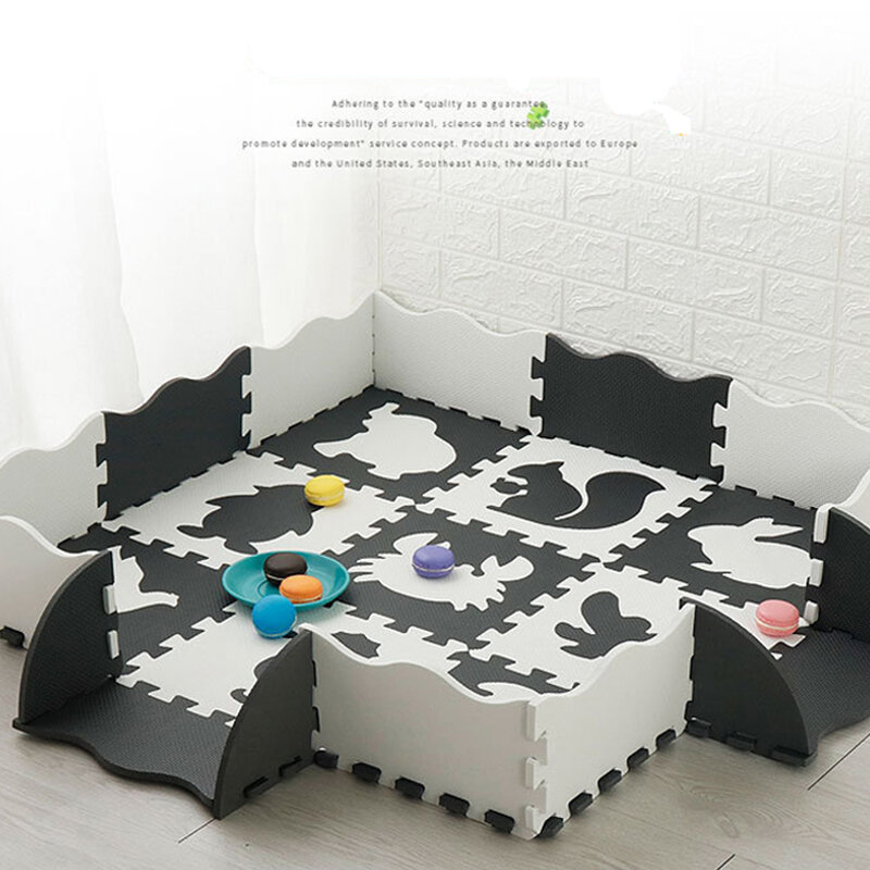 Детский игровой коврик-пазл из пены ЭВА, толстая напольная подушка для ползания, развивающие игрушки для детей, игровой коврик для игр