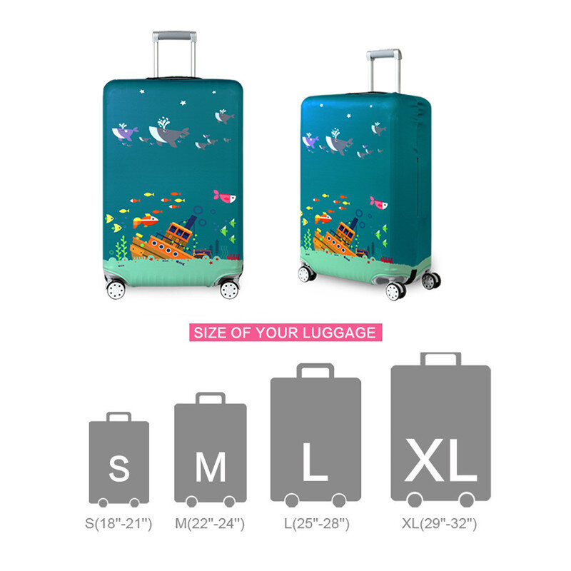 VOGVIGO, толстый чемодан для путешествий, защитный чехол для багажника, подходит для 18 ''-32'', чехол для чемодана, совершенно эластичный, Новинка
