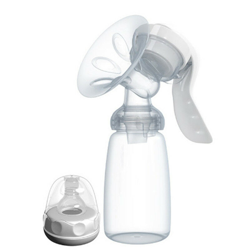 핸드 타입 유방 펌프 아기 우유 병 젖꼭지 빠는 기능 아기 제품 수유 수동 유방 펌프 어머니 사용