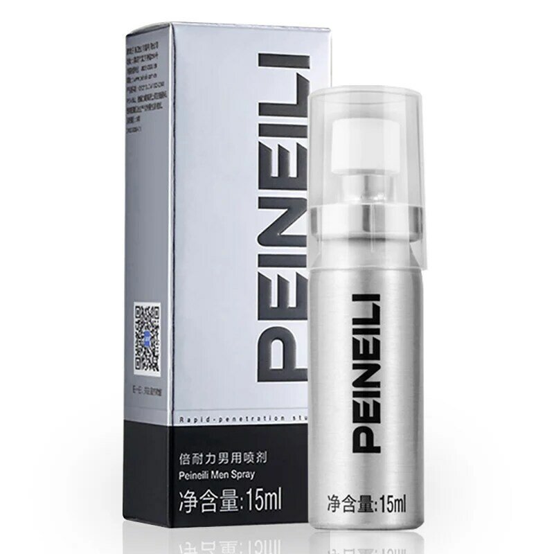 Spray de atraso sexual Peineili para homens, uso externo masculino, ejaculação precoce, prolongue 60 minutos, aumento do pênis, ereção