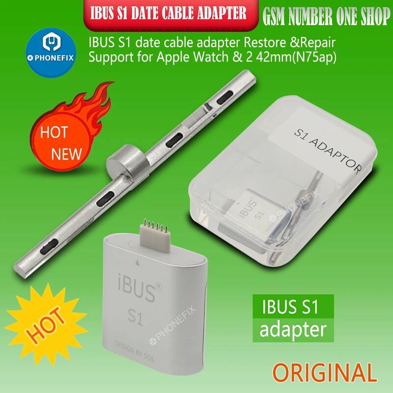 IWatch iBUS S1 S2 S3 S4 S5 날짜 케이블 어댑터, 애플 워치 시리즈 1, 2, 3, 38mm, 42mm, iWatch 4, 5, 40mm, 44mm